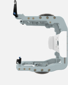 Hillaero OXYLOG PLUS FAA certified mountable bracket for Air Ambulance Airmed Helicopter or Fixed Wing Aircraft SIDE